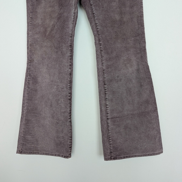 Vtg Authentic Y2K GAP Corduroy Bootcut Low Rise Back Flap Purple Pants Sz 10R - Picture 3 of 15